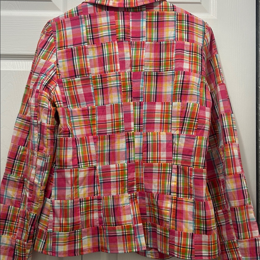 Lilly Pulitzer Luetta Jacket Blazer size 8 white logo - Picture 5 of 5